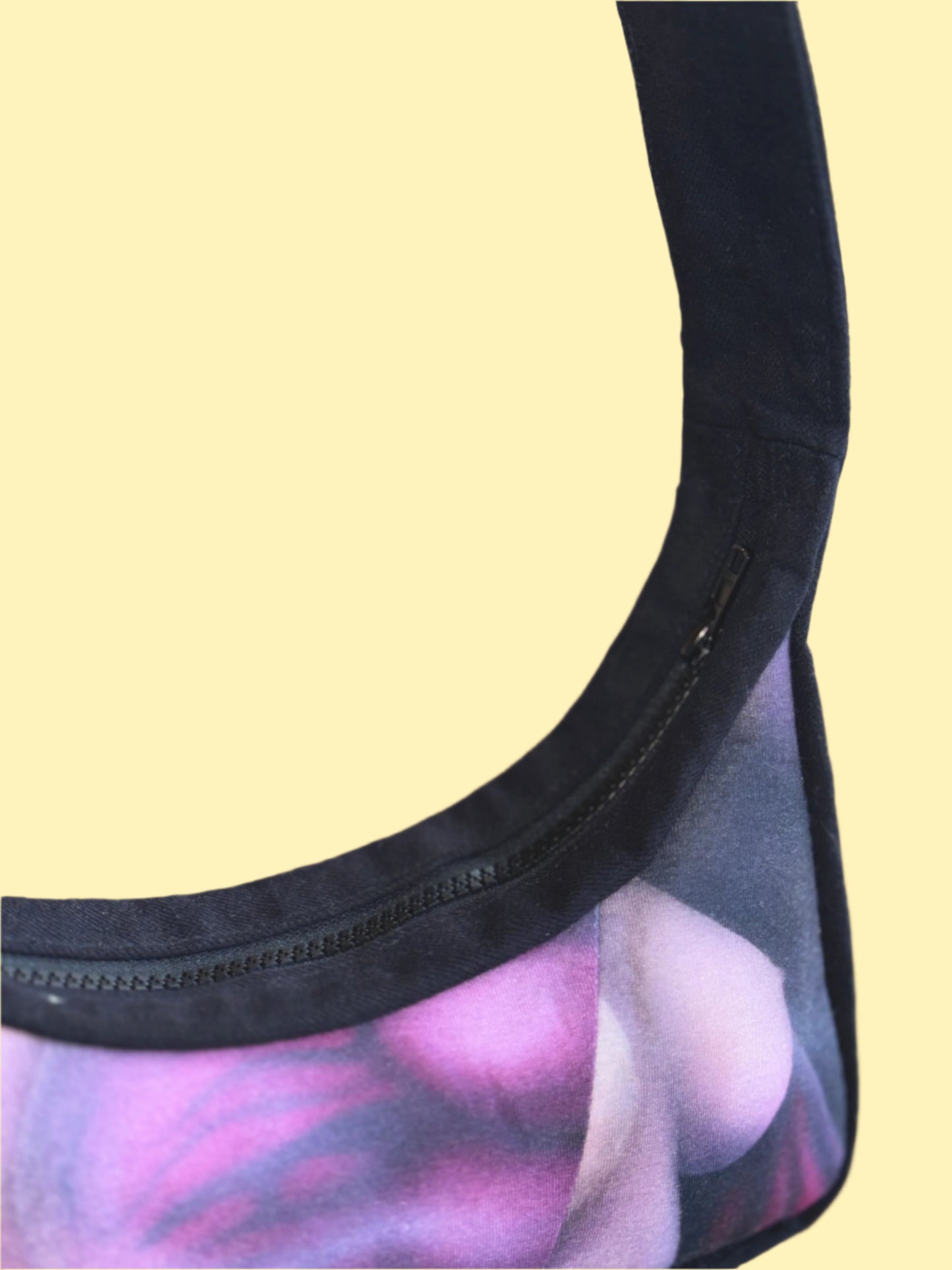 Toto • art print black denim baguette • KIOKU Studio
