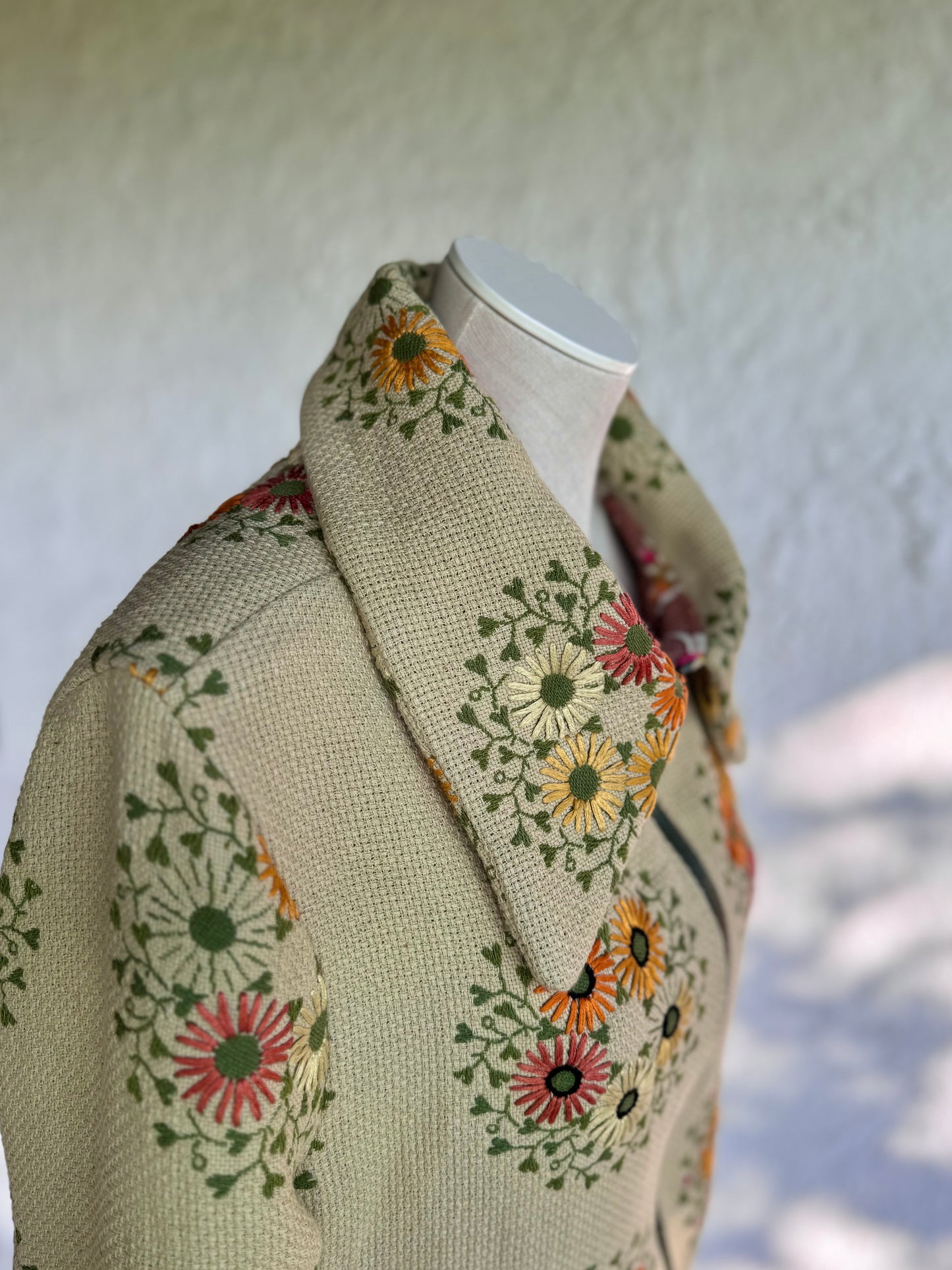 Forever • upcycled embroidered flower jacket • KIOKU Studio