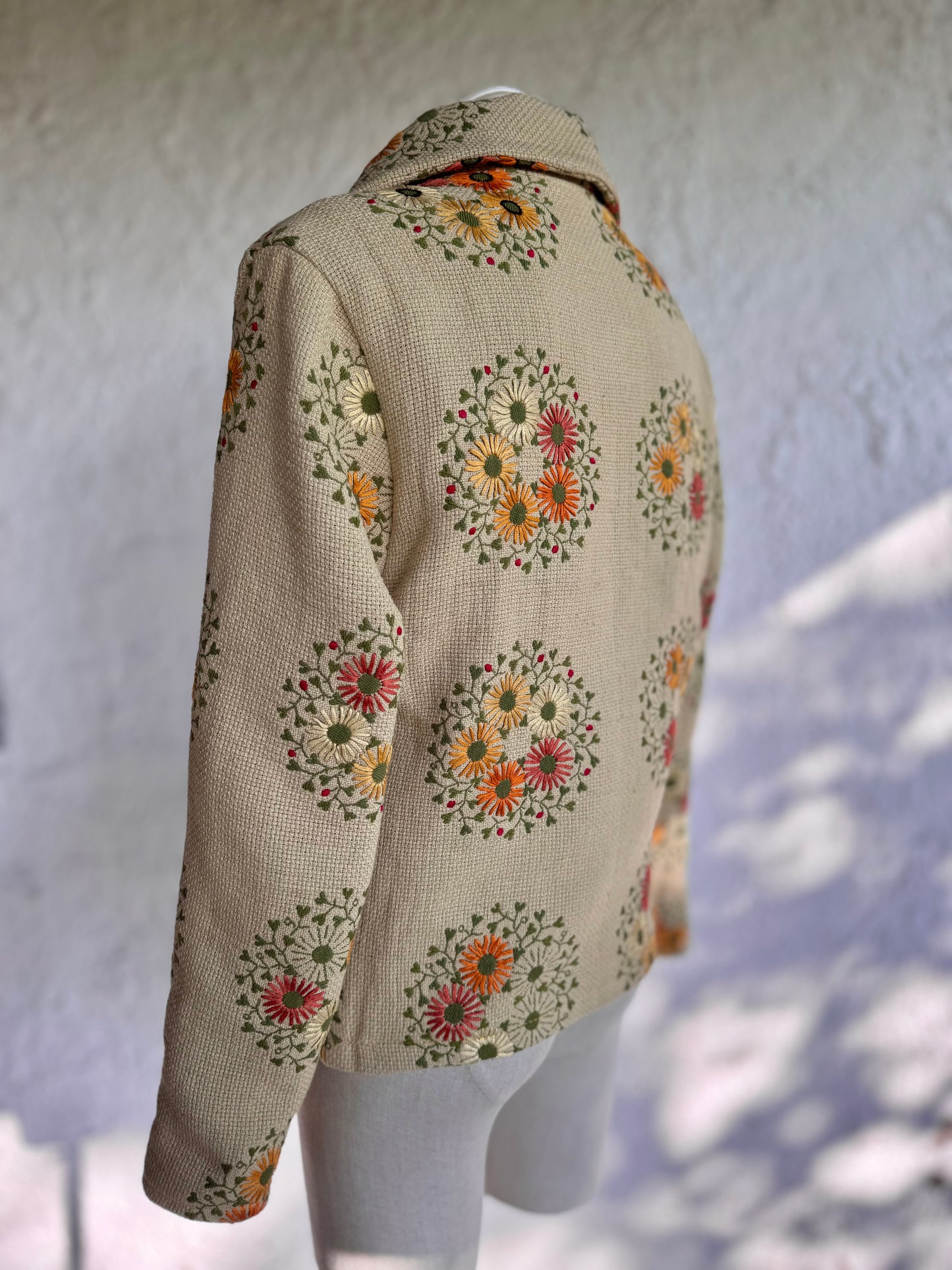 Forever • upcycled embroidered flower jacket • KIOKU Studio
