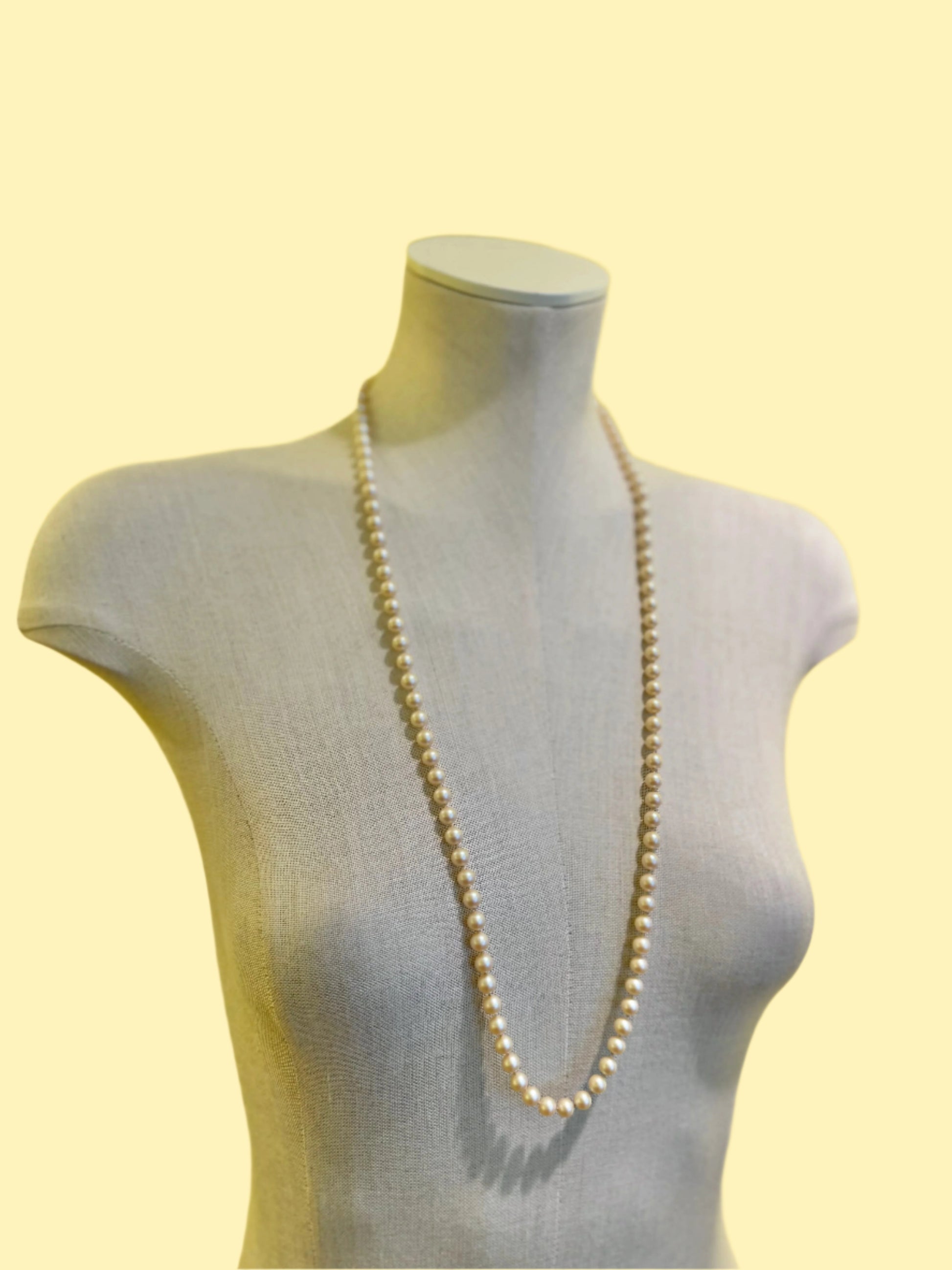 1960s Vintage Astri Holthe Faux Peal Necklace