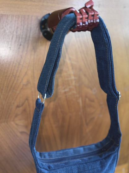 Dark Denim upcycled handbag by KIOKU Studio