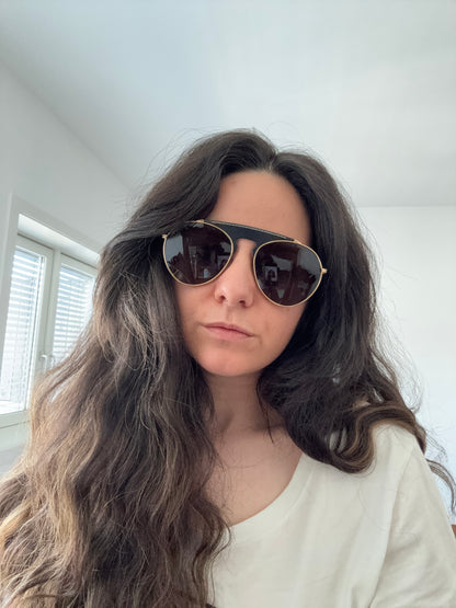 2018 black aviator sunglasses • loewe