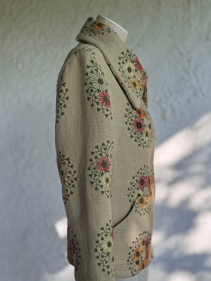 Forever • upcycled embroidered flower jacket • KIOKU Studio