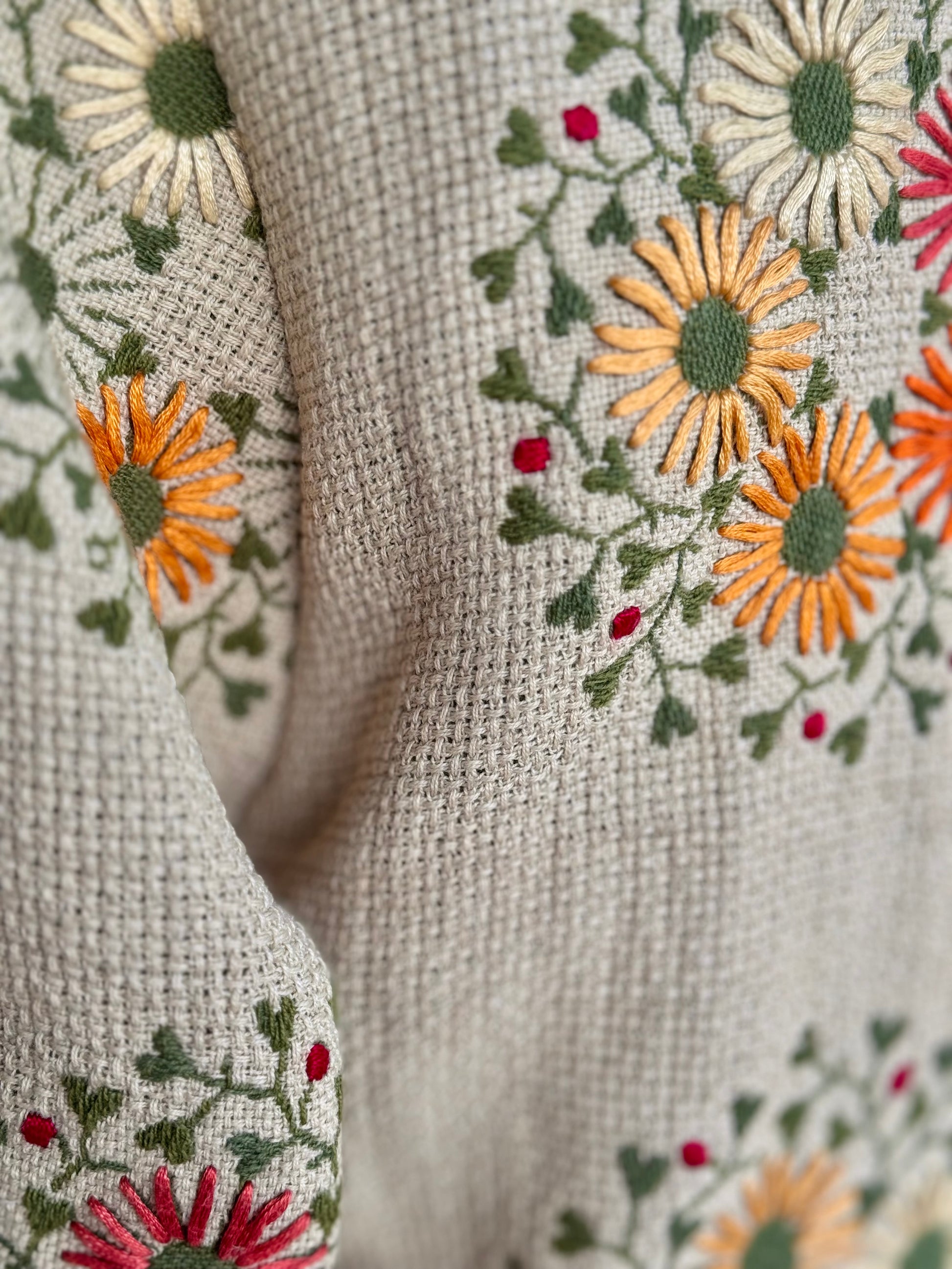 Forever • upcycled embroidered flower jacket • KIOKU Studio