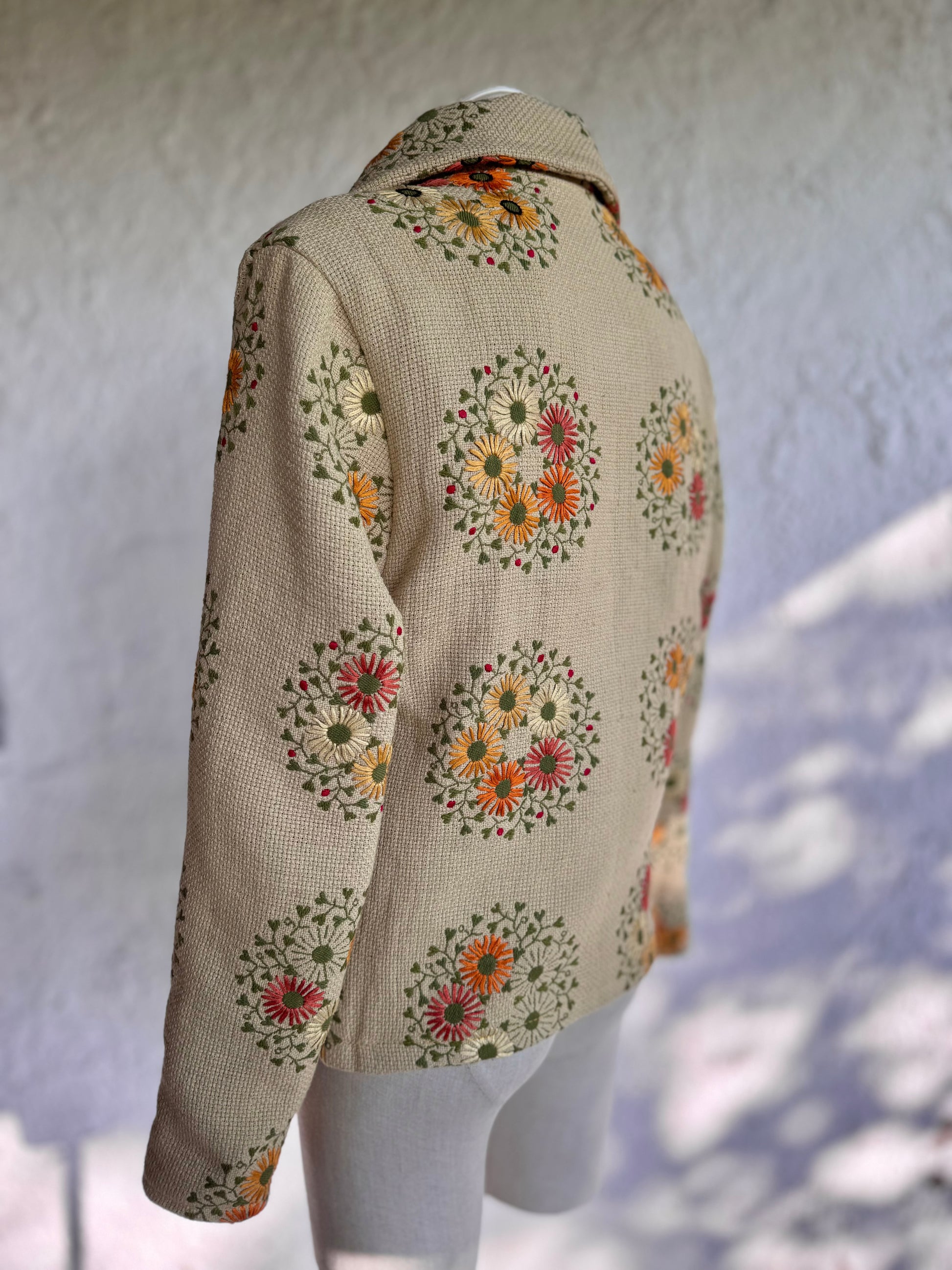 Forever • upcycled embroidered flower jacket • KIOKU Studio