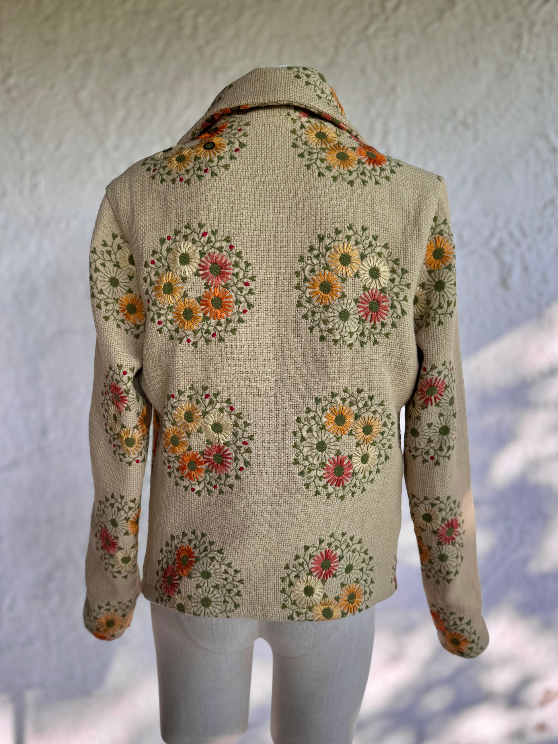 Forever • upcycled embroidered flower jacket • KIOKU Studio