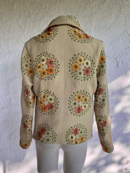 Forever • upcycled embroidered flower jacket • KIOKU Studio